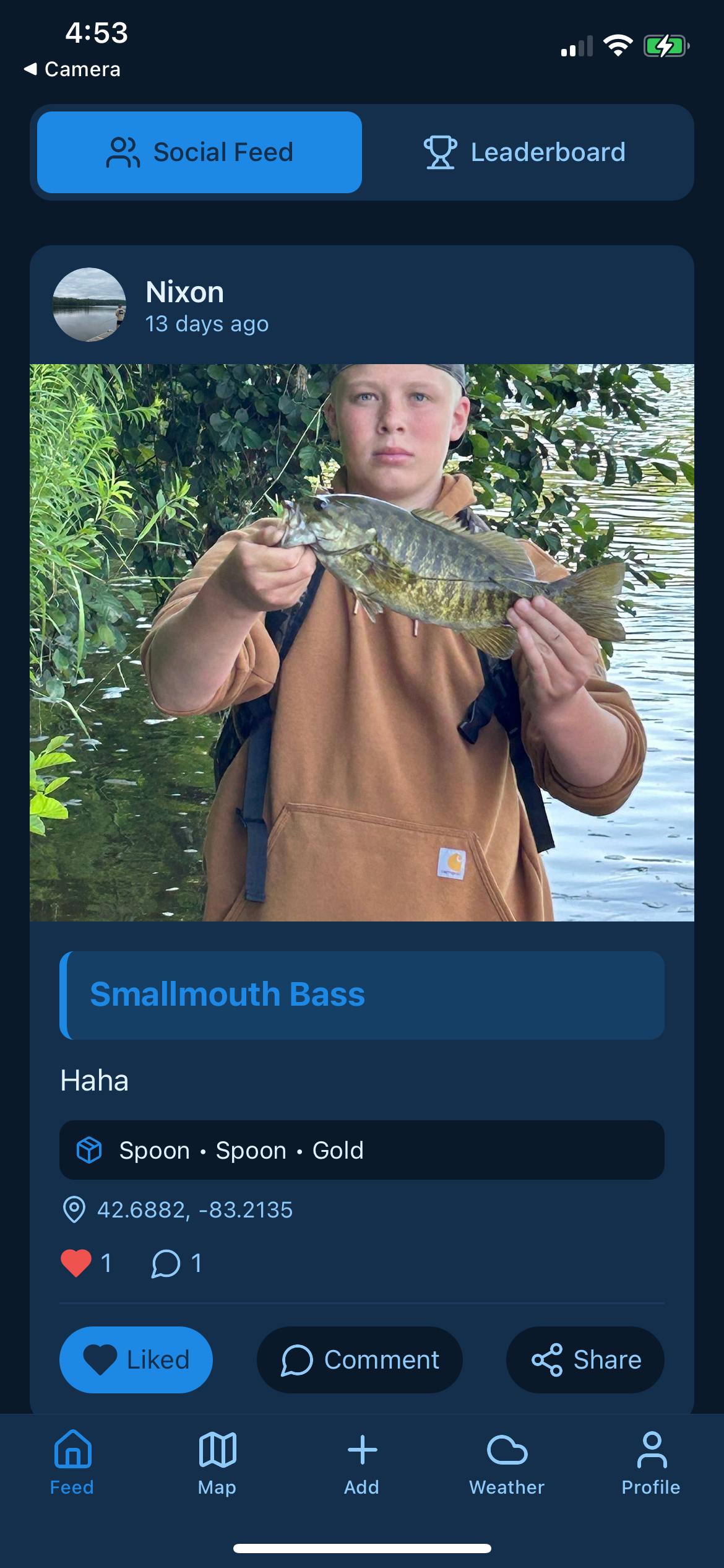 FTS Fishing App Screenshot 1